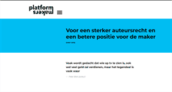 Desktop Screenshot of platformmakers.nl