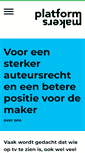 Mobile Screenshot of platformmakers.nl