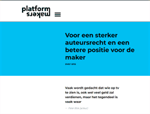 Tablet Screenshot of platformmakers.nl